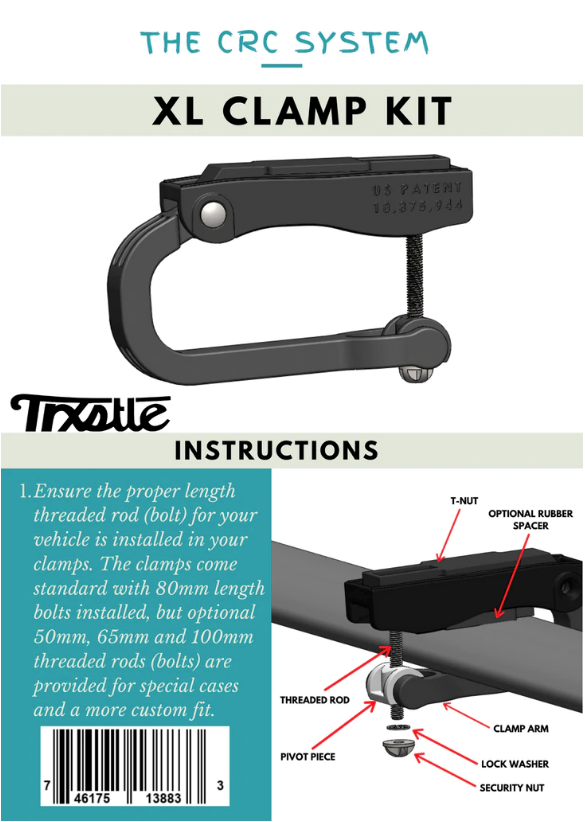 Trxstle XL Clamp Kit Fly Fishing Accessories