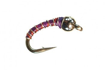 Tungsten Bead Zebra Midge Purple TROUT FLIES