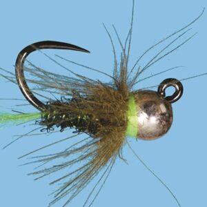 Tungsten Jig Czech Princess Olive / 12 Flies