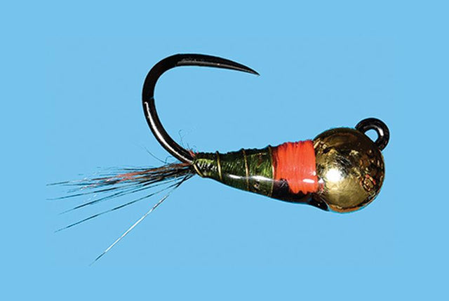 Tungsten Olive Mic Drop 14 Flies