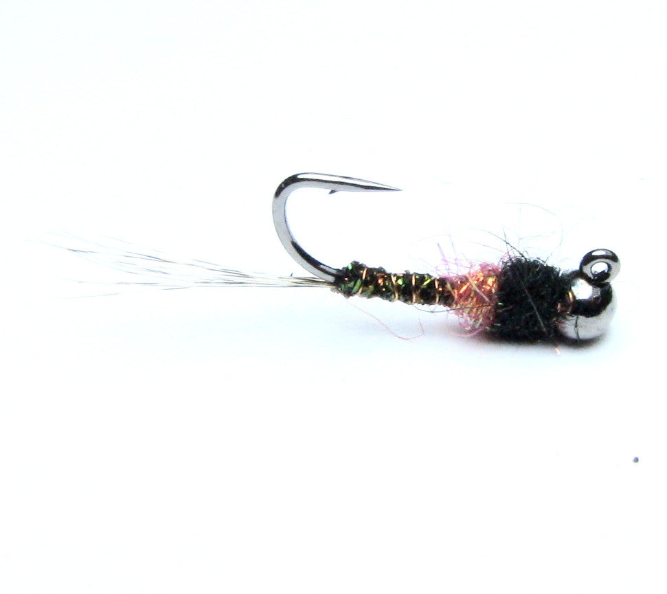 Tungsten Party Crasher Jig Nymph Brown / 12 Trout Flies