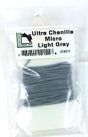 ultra chenille micro light gray