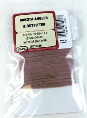 Ultra Chenille Worm Brown / Standard Chenilles, Body Materials