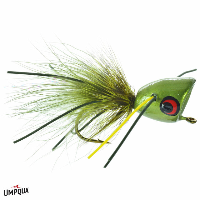 Umpqua Bass Popper Moss Man / 6 Flies