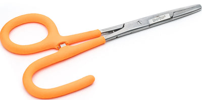 Umpqua River Grip 6" Open Loop Scissor Clamp Orange Forceps