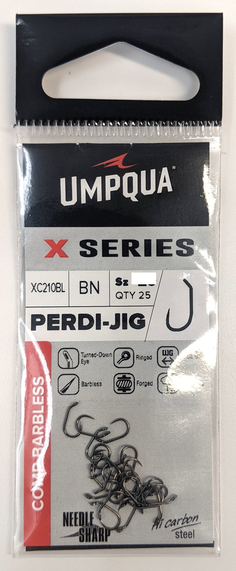 Umpqua XC 210BL-BN PerdiJig Hook 25 Pack 12 Hooks