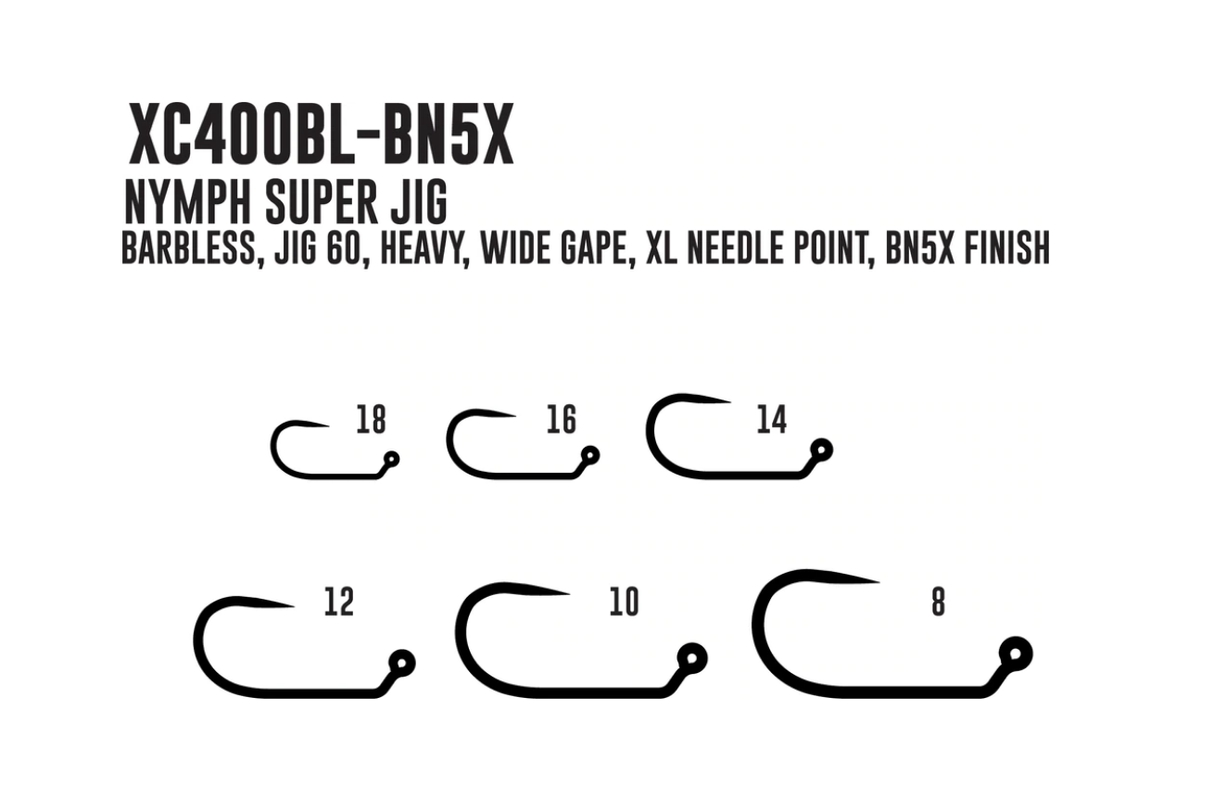 Umpqua XC 400BL-BN Hook 25 Pack Hooks