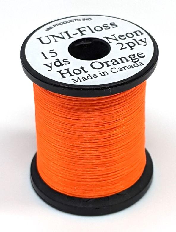 Uni Floss Neon Hot Orange Threads