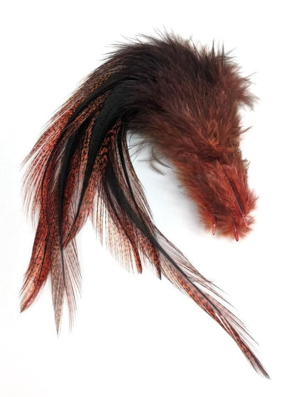 UV2 Coq de Leon Perdigon Fire Tail Feathers #137 Fl Orange Saddle Hackle, Hen Hackle, Asst. Feathers