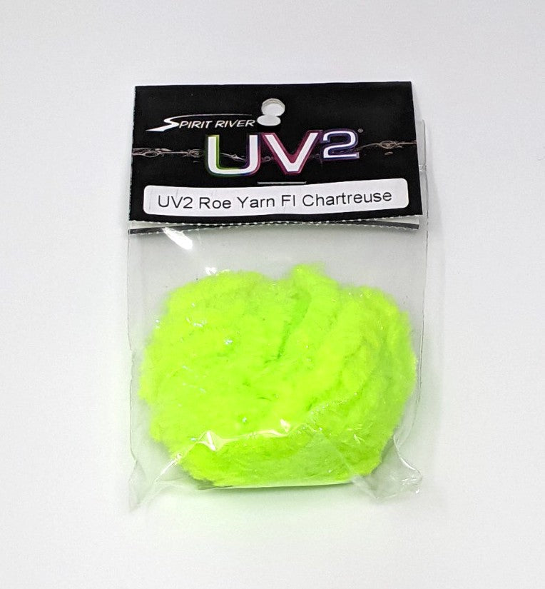 UV2 Roe Yarn Fl Chartreuse Chenilles, Body Materials