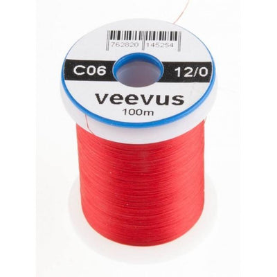 Veevus 12/0 Tying Thread #310 Red Threads