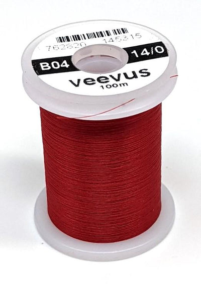 Veevus 14/0 Tying Thread #310 Red Threads