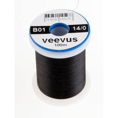 Veevus 14/0 Tying Thread Black #11 Threads