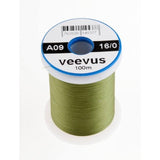 Veevus 16/0 Tying Thread #263 Olive Threads