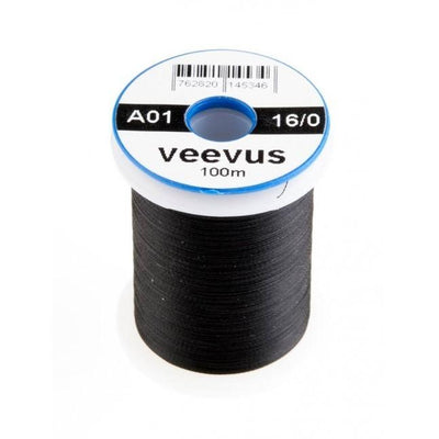 Veevus 16/0 Tying Thread Black #11 Threads