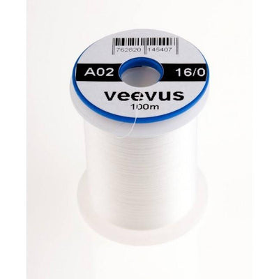 Veevus 16/0 Tying Thread White Threads