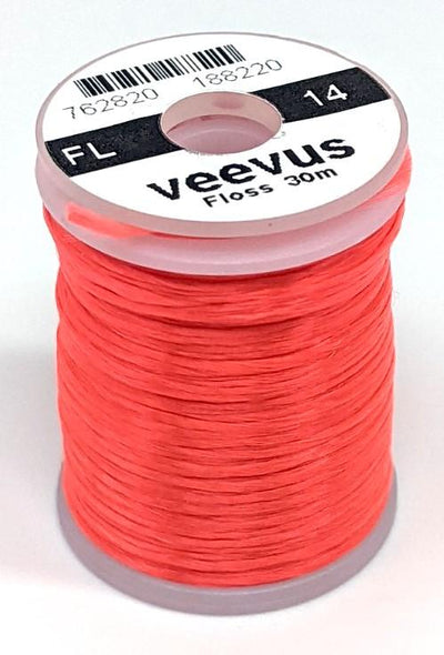 Veevus Floss #129 Fl Fire Orange Threads