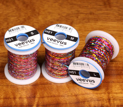 Veevus Holographic Tinsel Fly Tying Rainbow