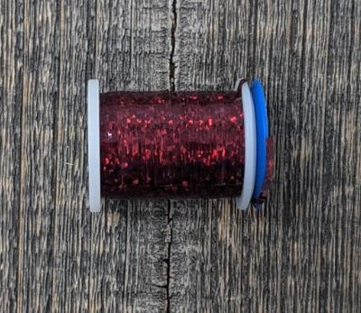 Veevus Holographic Tinsel Cranberry / Large Wires, Tinsels