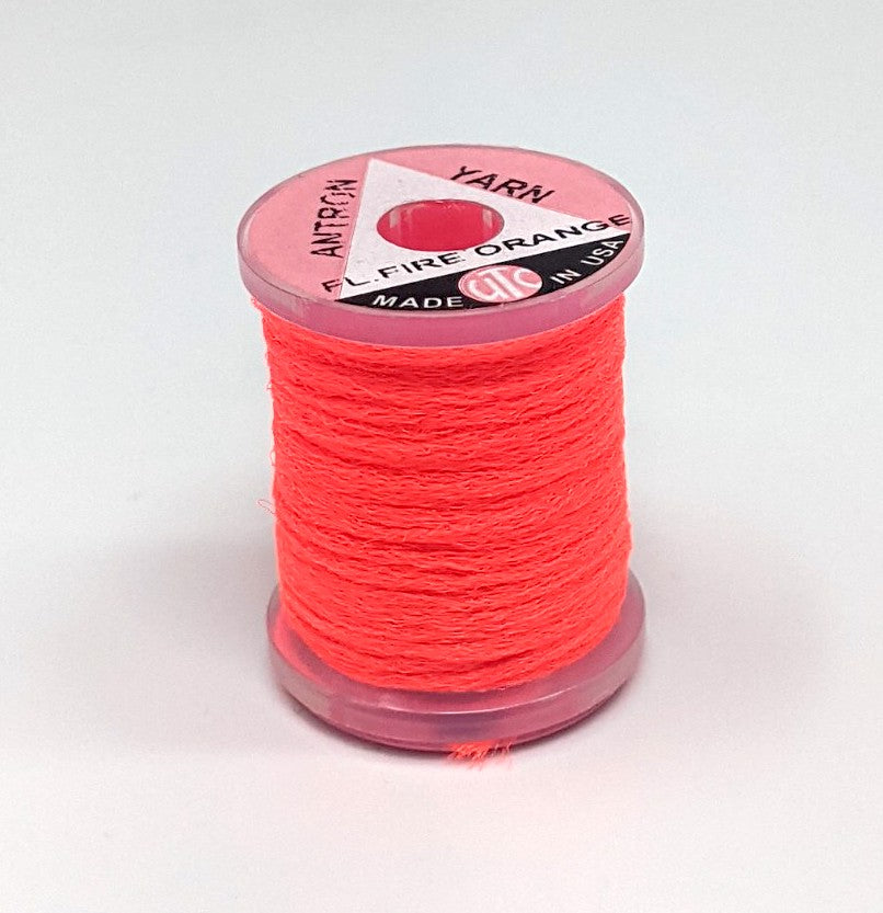 Wapsi Antron Yarn Spool Fire Orange Chenilles, Body Materials