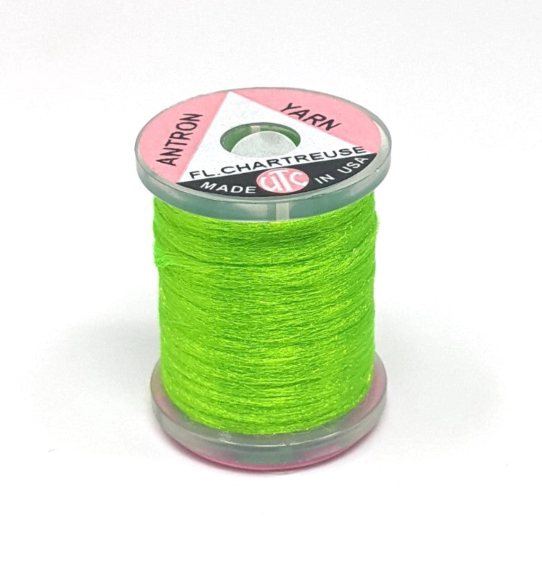 Wapsi Antron Yarn Spool Fl  Chartreuse Chenilles, Body Materials