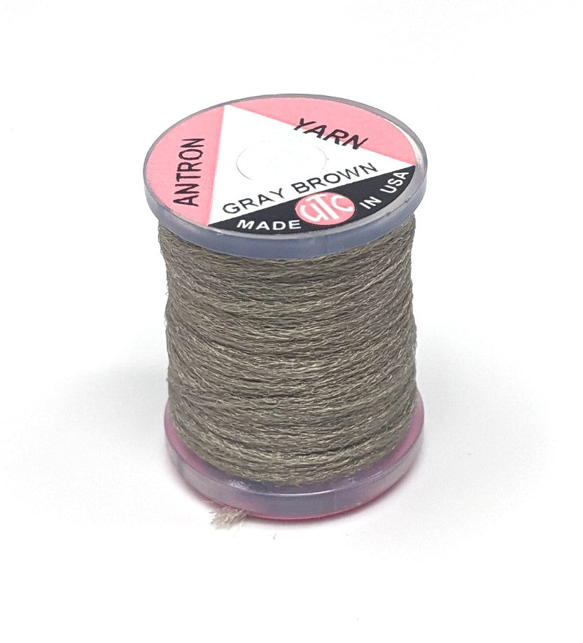 Wapsi Antron Yarn Spool Gray Brown Chenilles, Body Materials