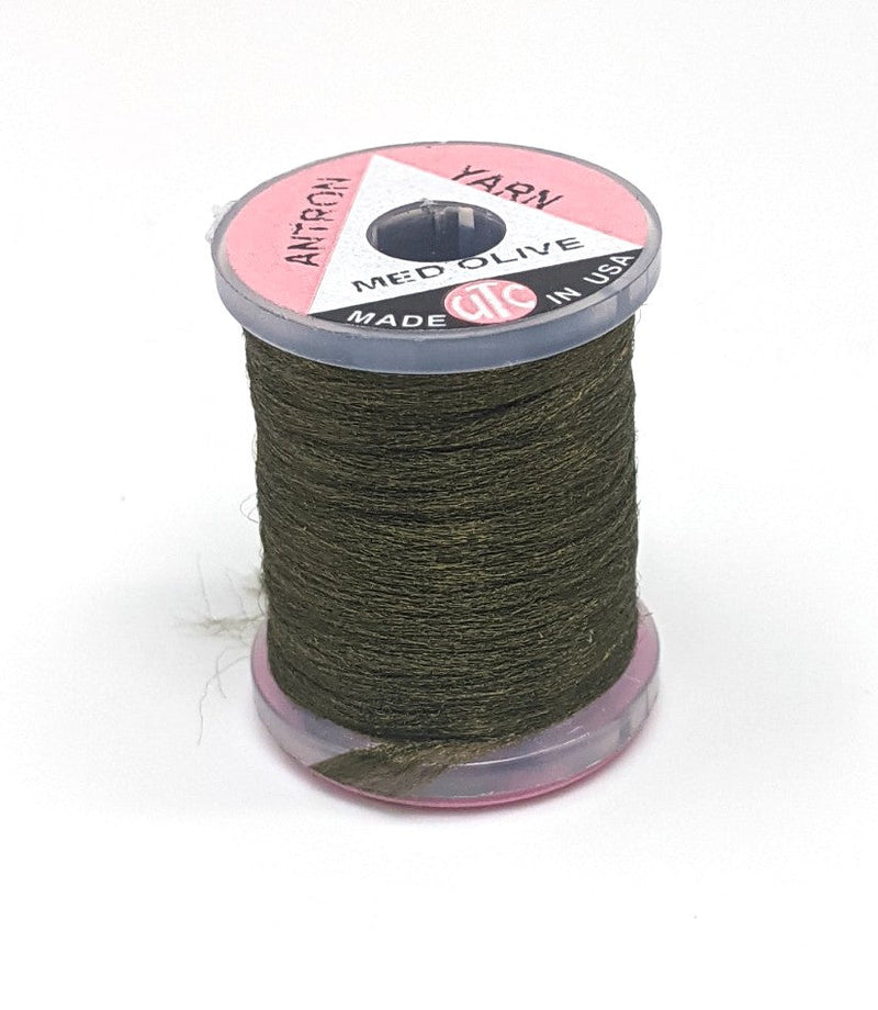 Wapsi Antron Yarn Spool Medium Olive Chenilles, Body Materials
