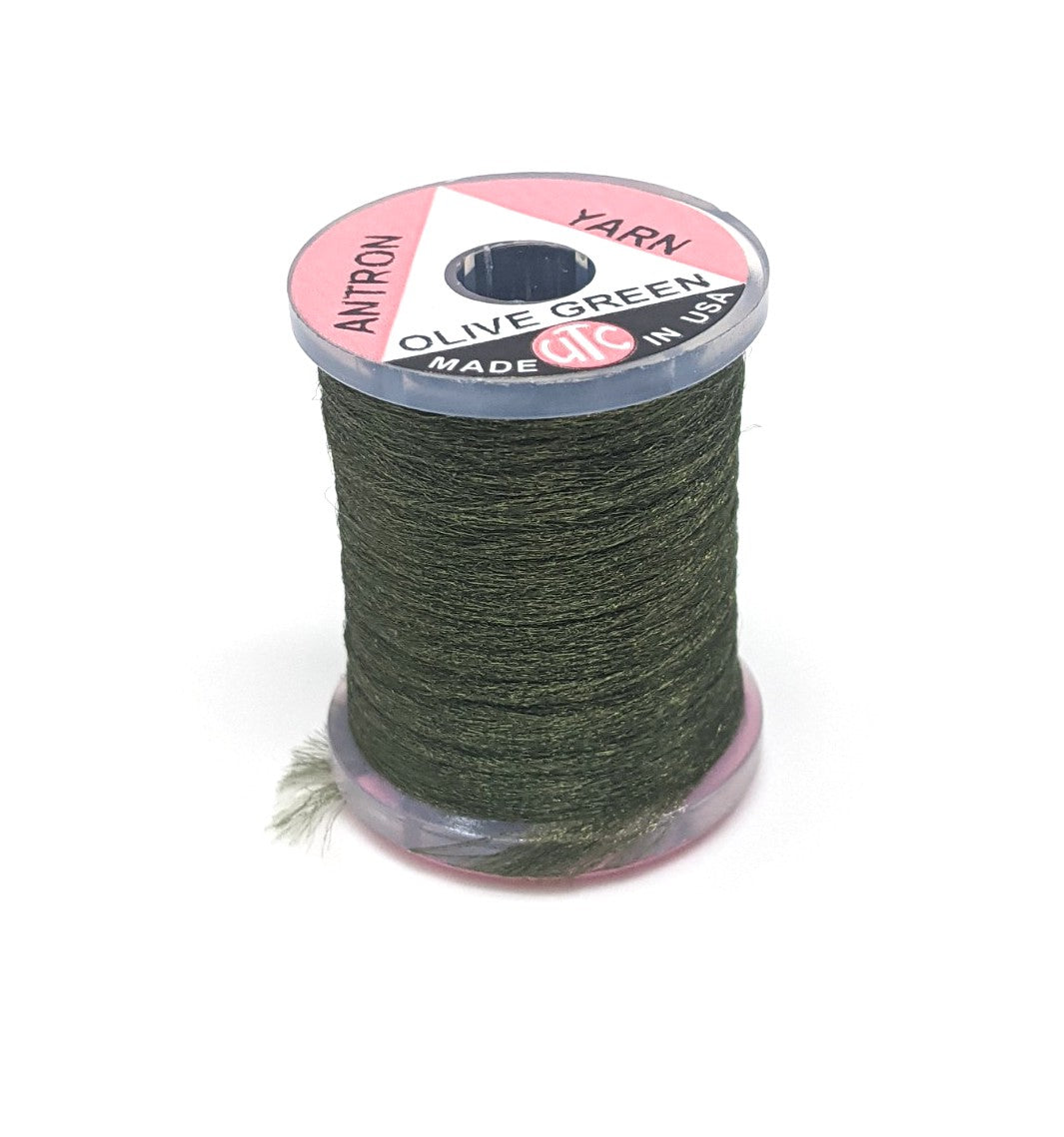 Wapsi Antron Yarn Spool Olive Green Chenilles, Body Materials