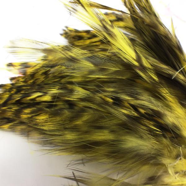 Wapsi Barred Neck Hackle Strung Yellow