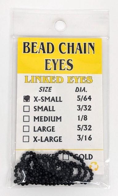 Wapsi Bead Chain Eyes Black / XS Beads, Eyes, Coneheads