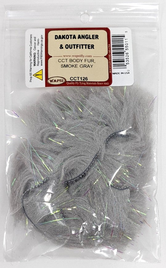 Wapsi Body Fur Smoke Gray Chenilles, Body Materials