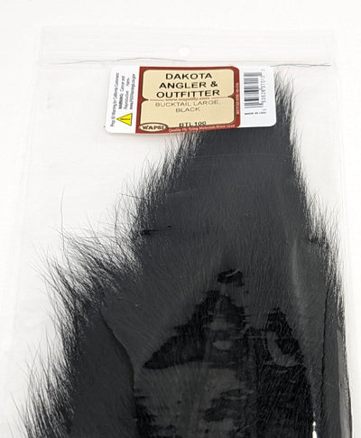 Wapsi Bucktail Large Black Hair, Fur
