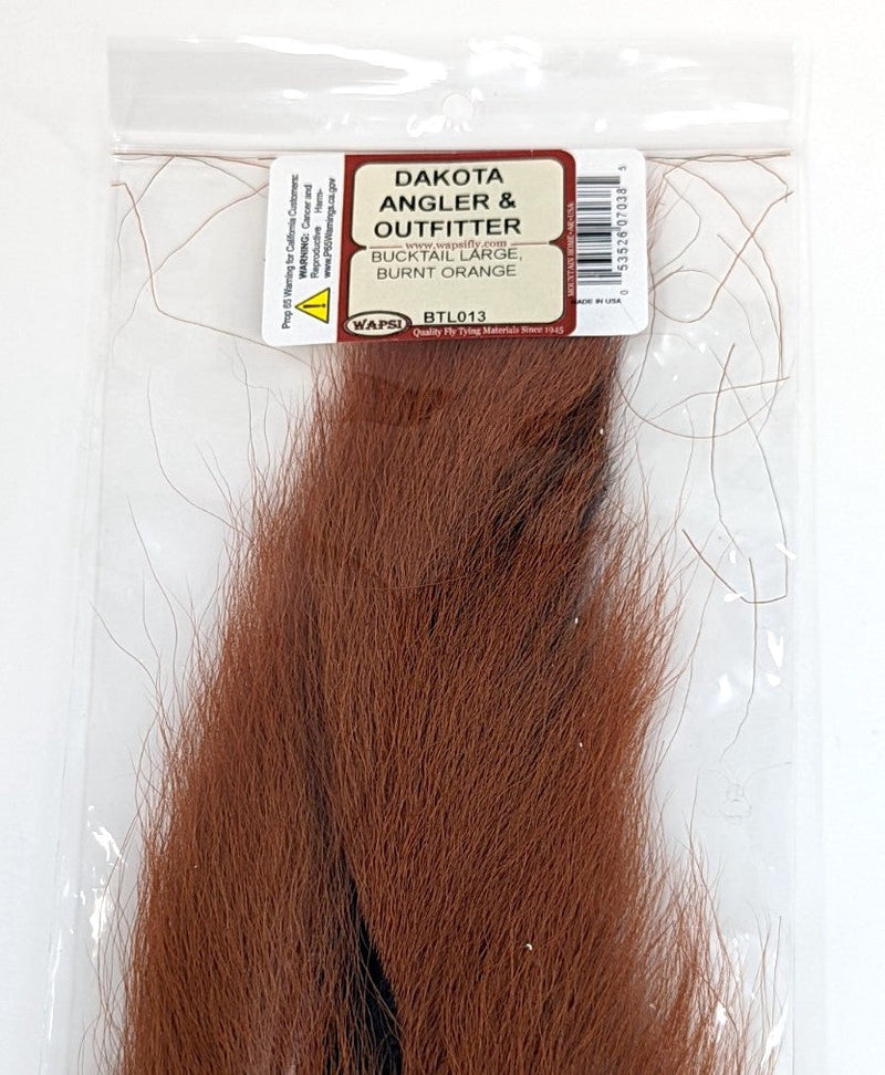 Wapsi Bucktail Large Burnt Orange Hair, Fur