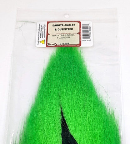 Wapsi Bucktail Large Fl Green Hair, Fur