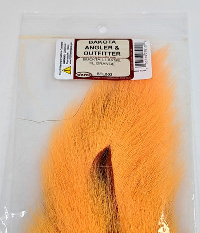 Wapsi Bucktail Large Fl. Orange Hair, Fur