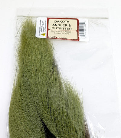 Wapsi Bucktail Large Light Olive Hair, Fur