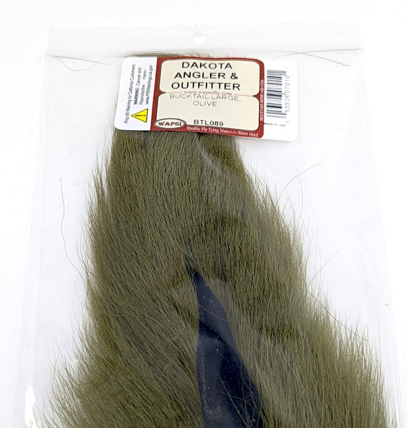 Wapsi Bucktail Large Olive Hair, Fur