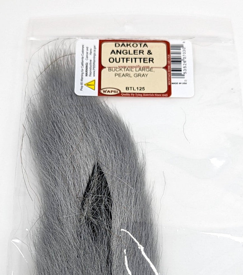 Wapsi Bucktail Large Pearl Gray Hair, Fur