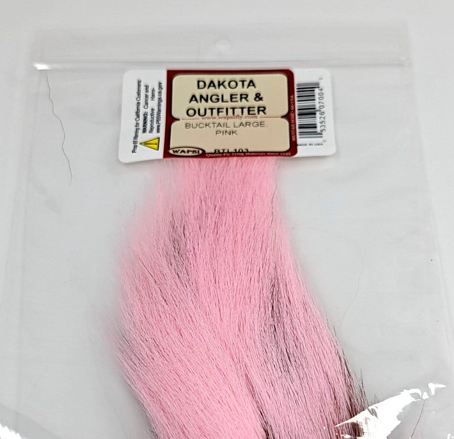 Wapsi Bucktail Large Pink Hair, Fur