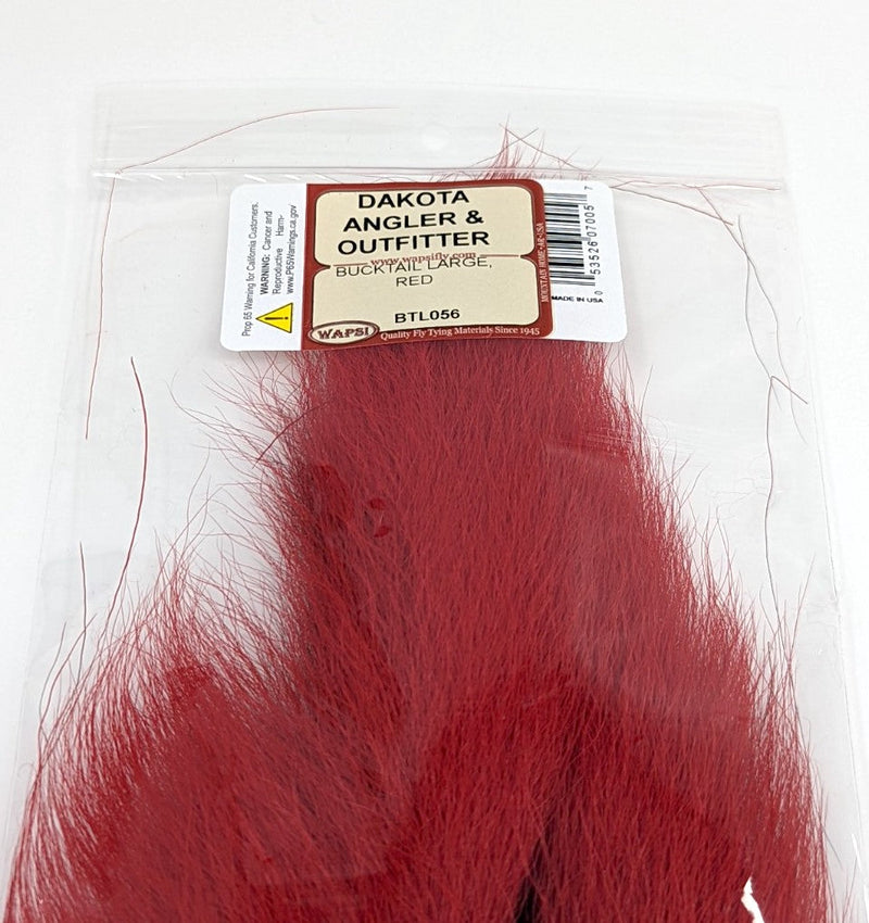 Wapsi Bucktail Large Red Hair, Fur