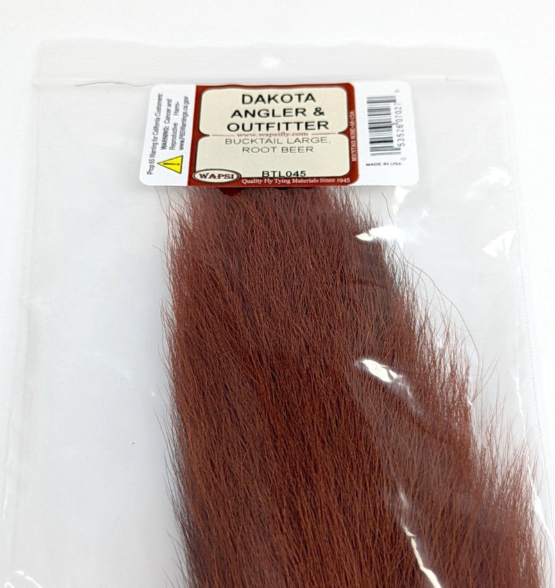 Wapsi Bucktail Large Root Beer Hair, Fur