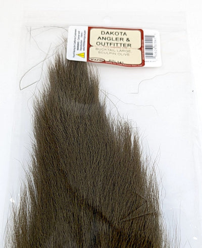 Wapsi Bucktail Large Sculpin Olive Hair, Fur