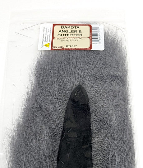 Wapsi Bucktail Large Shad Gray Hair, Fur