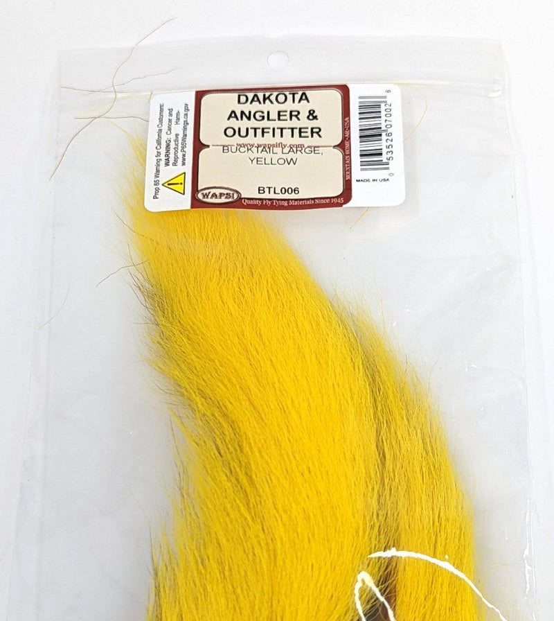 Wapsi Bucktail Large Yellow Hair, Fur