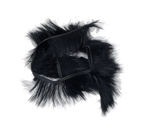 Wapsi Crosscut Rabbit Zonkers Black Hair, Fur