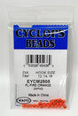 Wapsi Cyclops Bead Fl. Fire Orange 7/64" - 2.8 MM Beads, Eyes, Coneheads