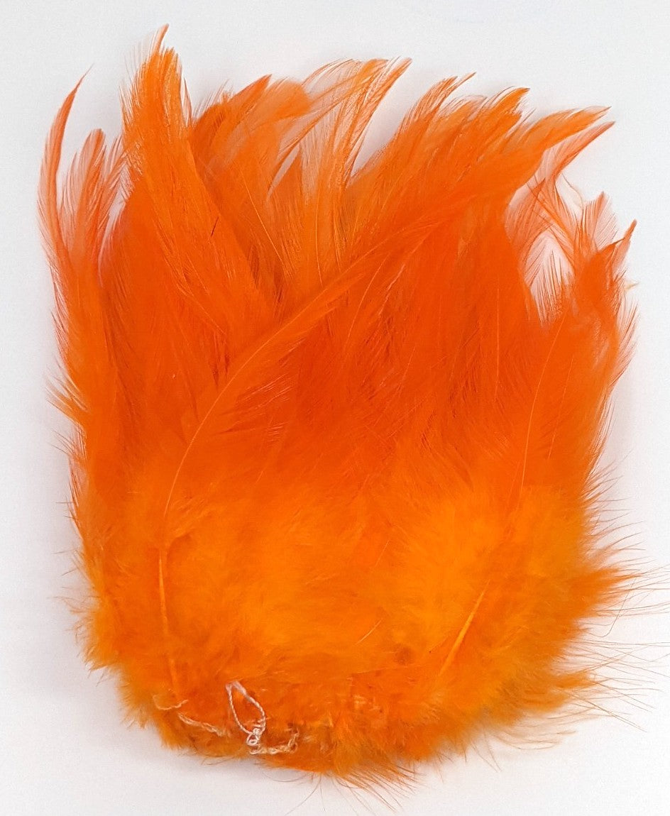 Wapsi Deceiver Strung Rooster Saddle Hackle Orange Saddle Hackle, Hen Hackle, Asst. Feathers