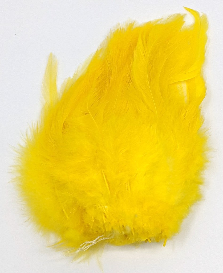 Wapsi Deceiver Strung Rooster Saddle Hackle Yellow Saddle Hackle, Hen Hackle, Asst. Feathers