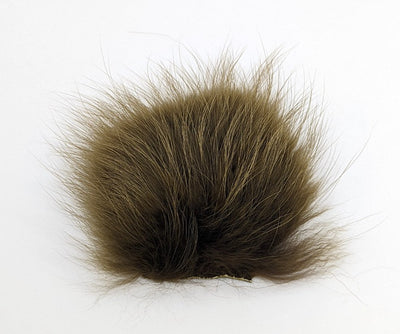 Wapsi Finn Raccoon Fur Brown Olive Hair, Fur