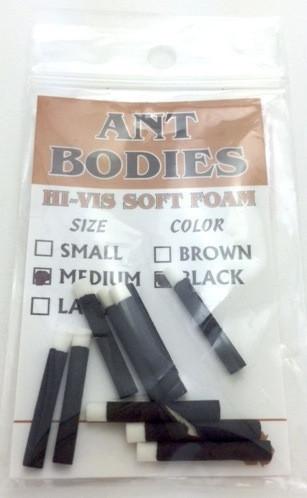Wapsi Foam Ant Bodies 10 Pack black